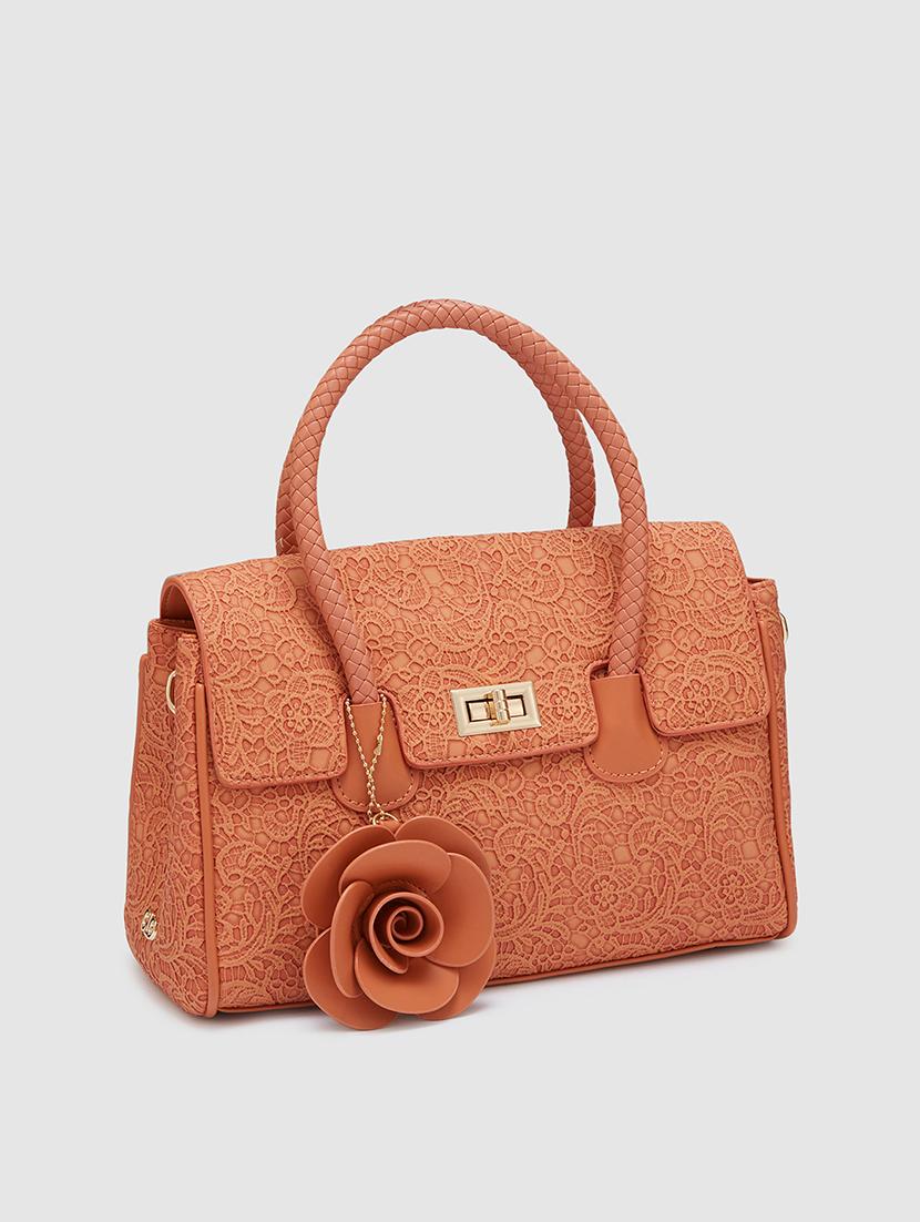 women texture leatherette handbag - 20405870 - Standard Image - 4