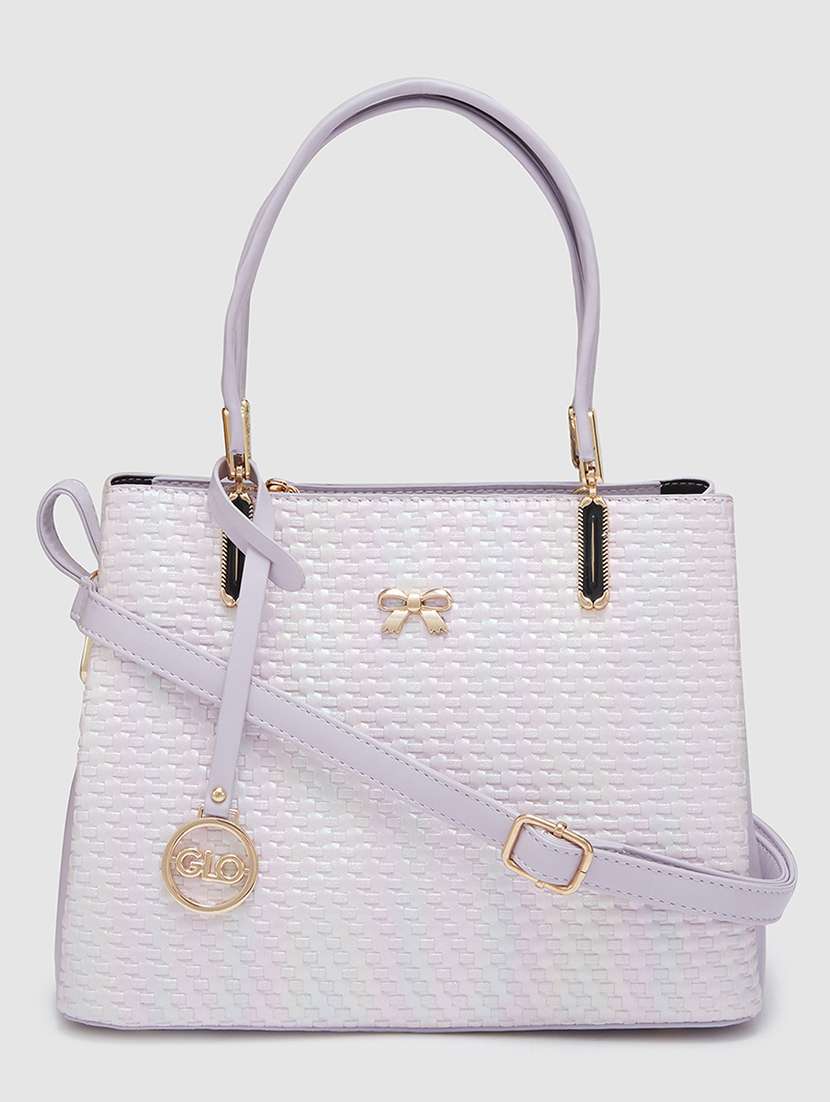 women texture leatherette handbag - 20405871 - Zoom Image - 0