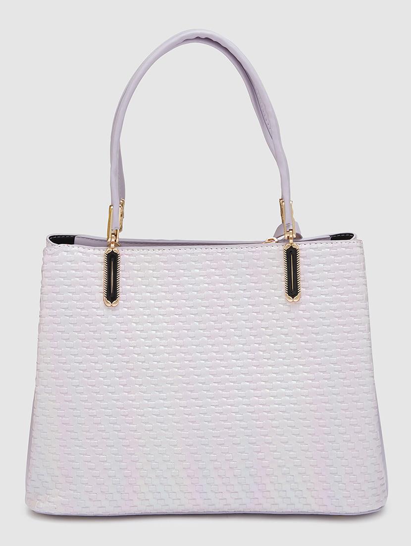 women texture leatherette handbag - 20405871 - Standard Image - 1