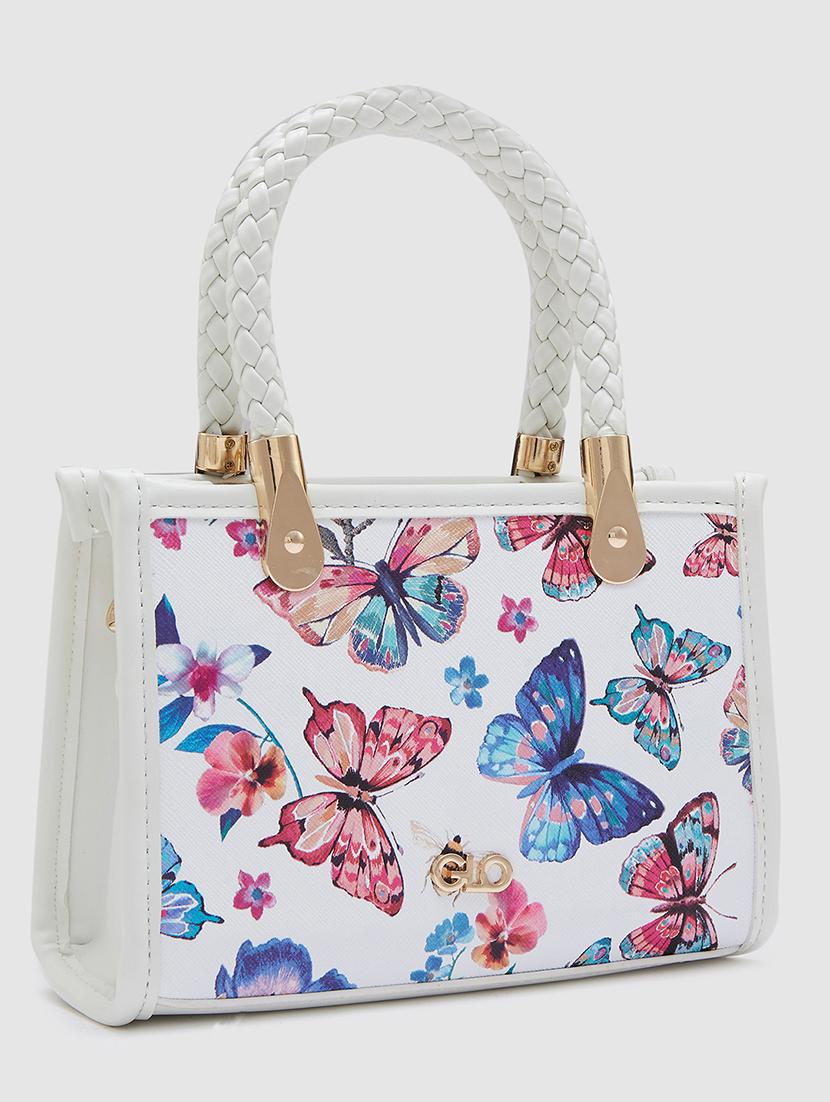 women floral leatherette handbag - 20405886 - Standard Image - 4
