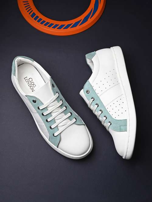 men color block white lace up sneaker - 20405934 -  Standard Image - 0