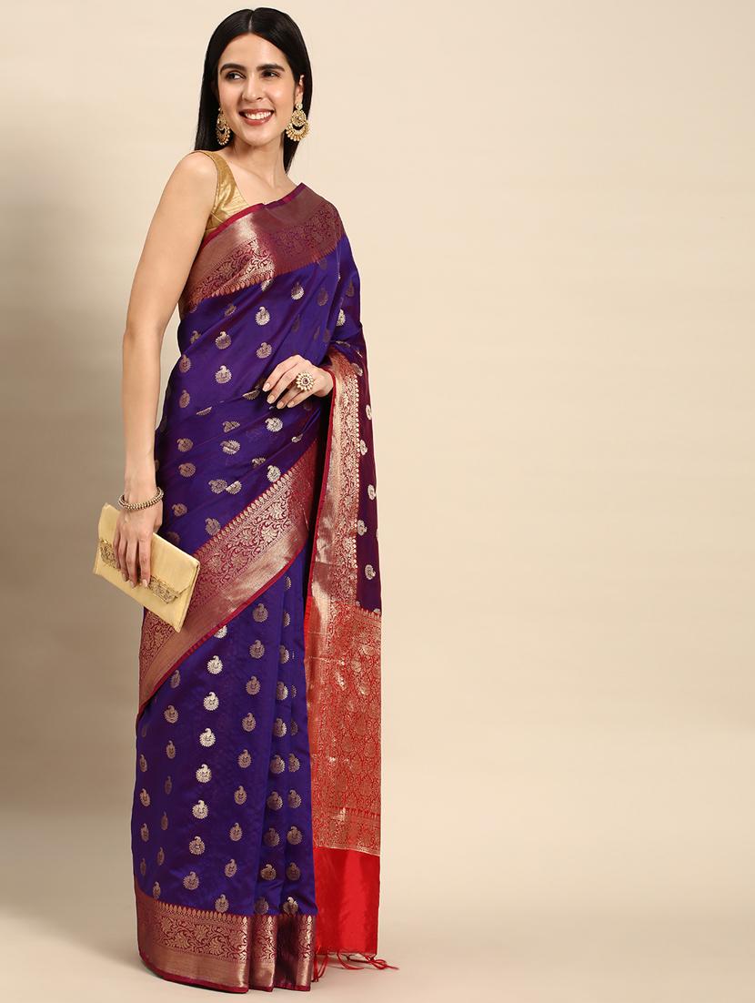 women's banarasi saree with blouse - 20405969 - Zoom Image - 0