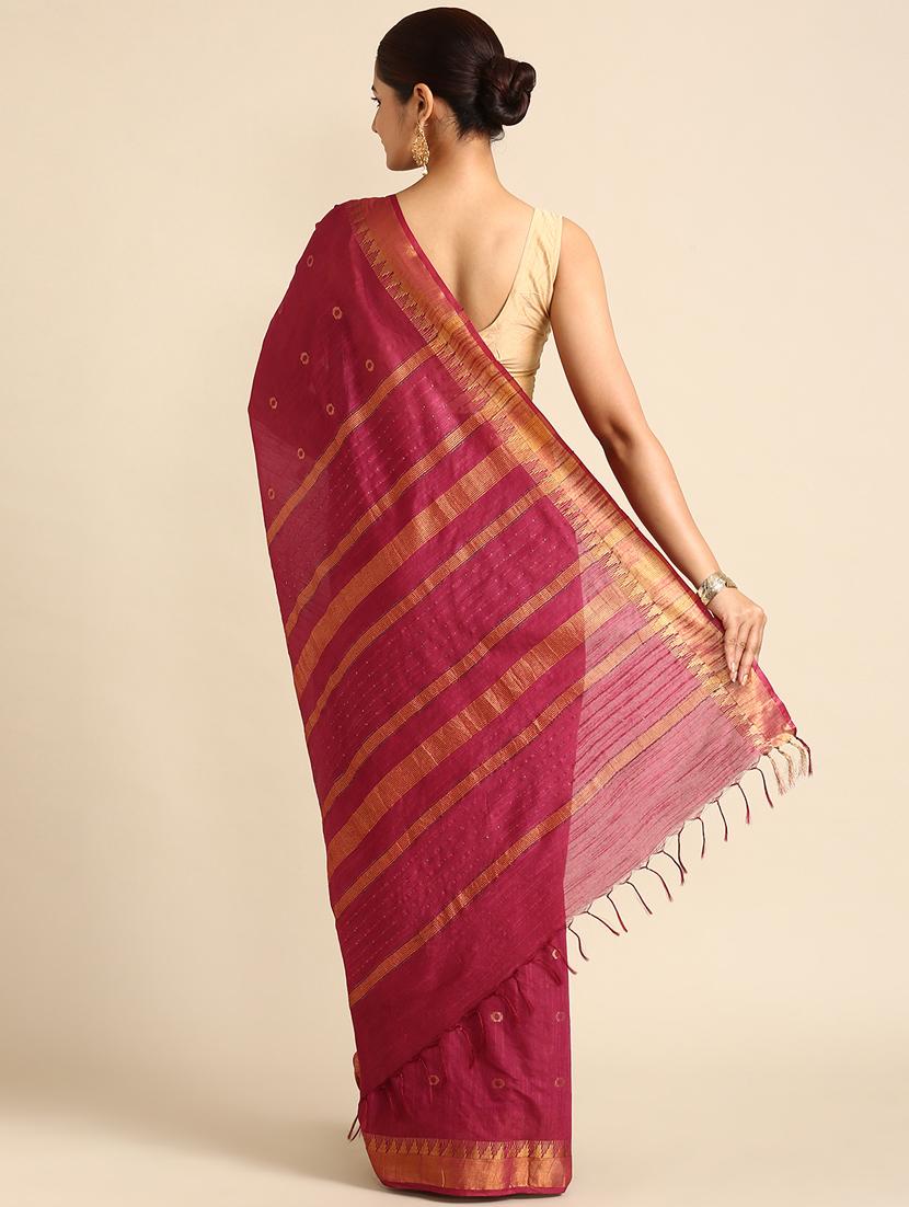 women's self design purple colored saree with blouse - 20406030 - Standard Image - 1