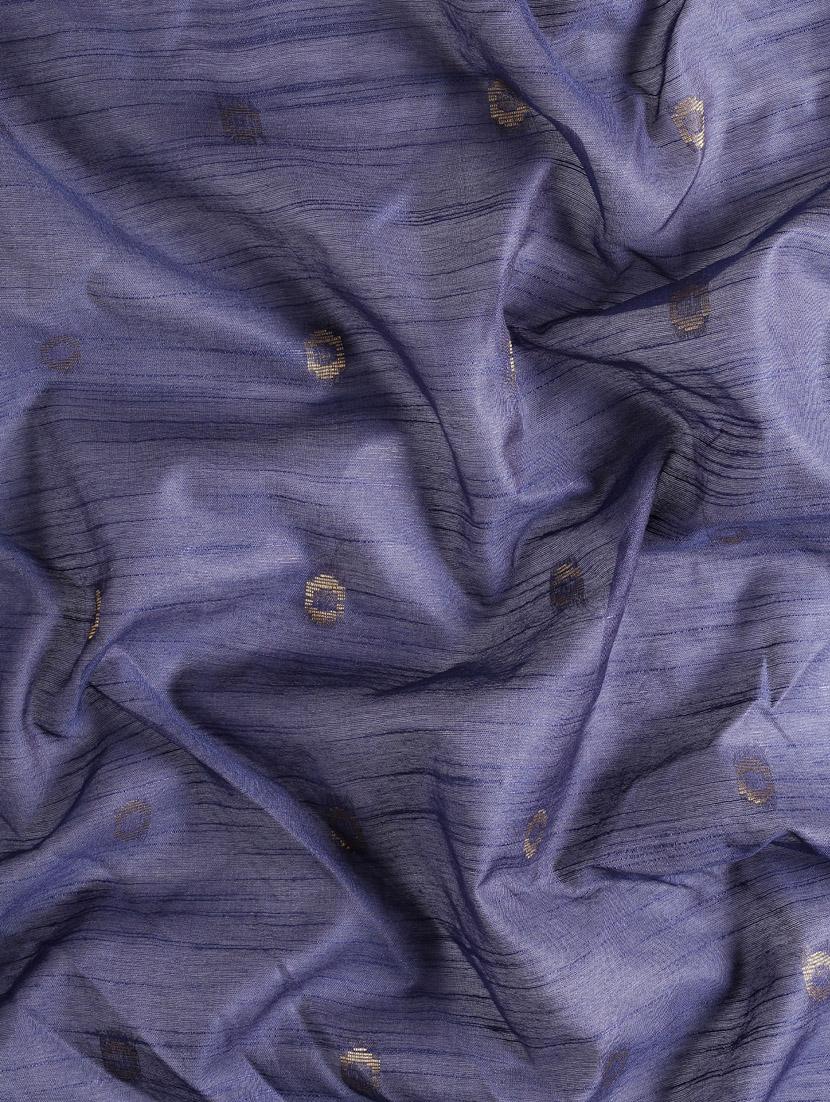 women's self design indigo colored saree with blouse - 20406031 - Standard Image - 4