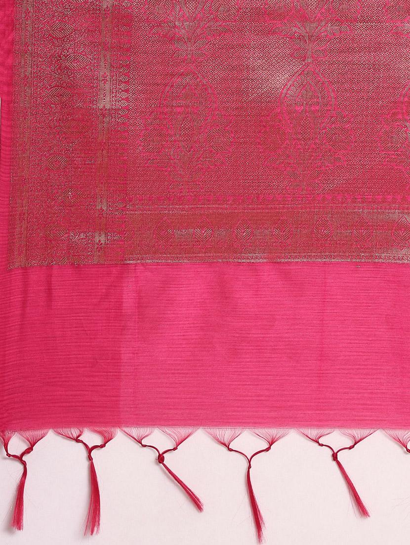 women's banarasi saree with blouse - 20406075 - Standard Image - 4