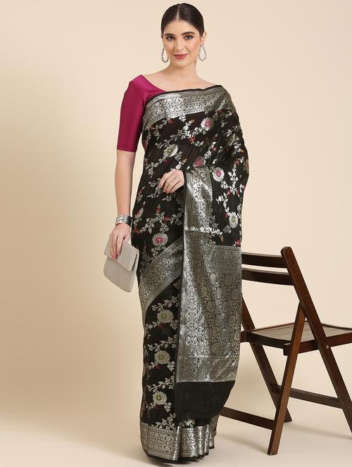 women's banarasi saree with blouse - 20406123 -  Standard Image - 0