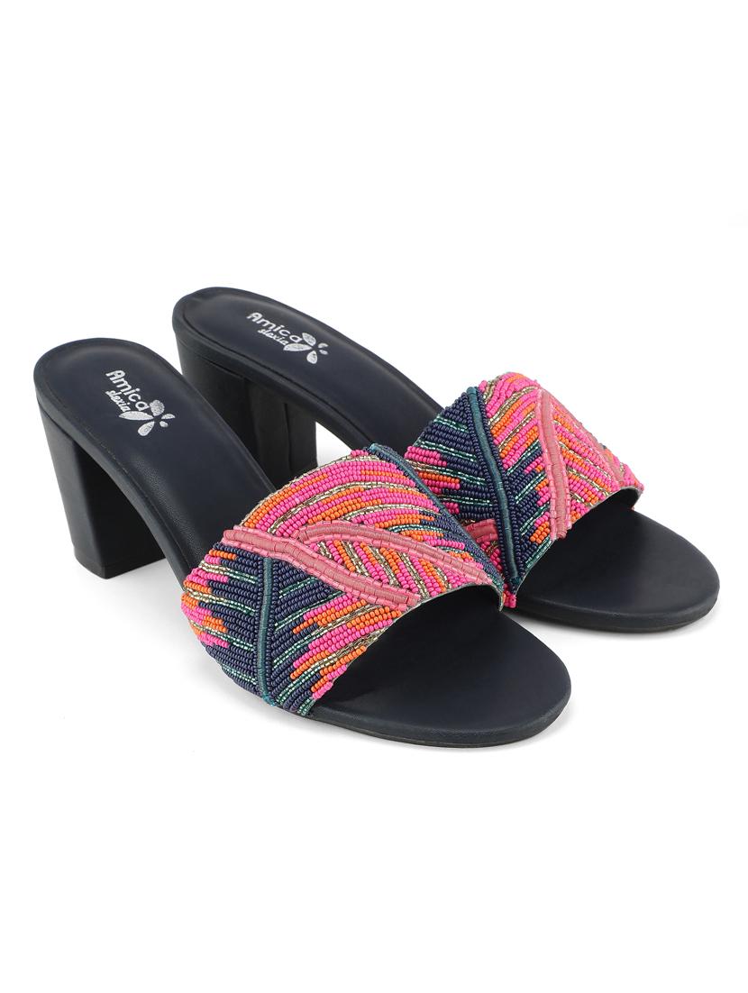 women embellished ethnic sandals - 20406733 -  Standard Image - 1