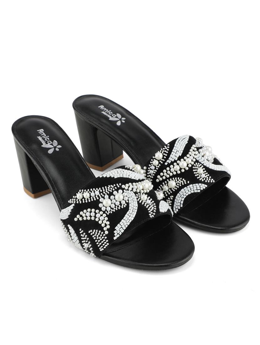 women embellished ethnic sandals - 20406740 -  Standard Image - 1