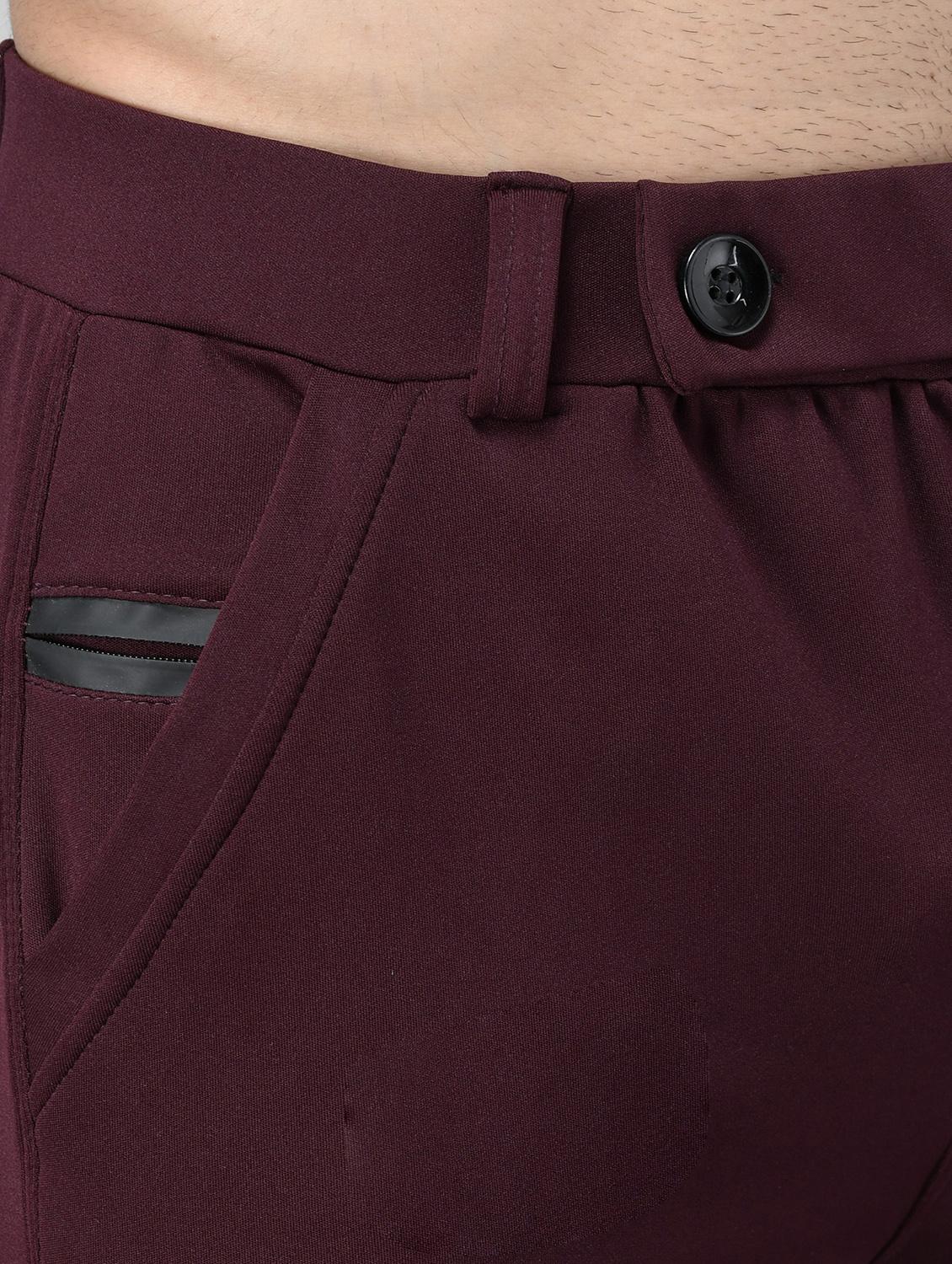 men's solid ankle length track pant - 20409314 - Standard Image - 4