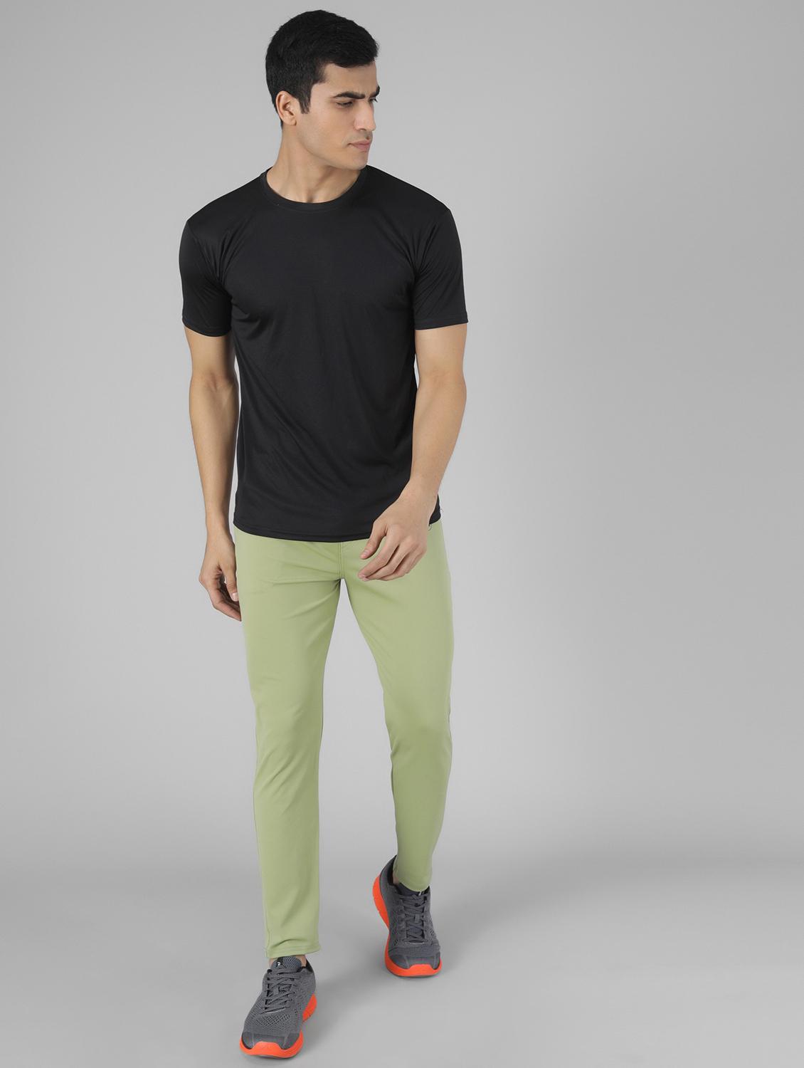 men's solid ankle length track pant - 20409315 - Standard Image - 4