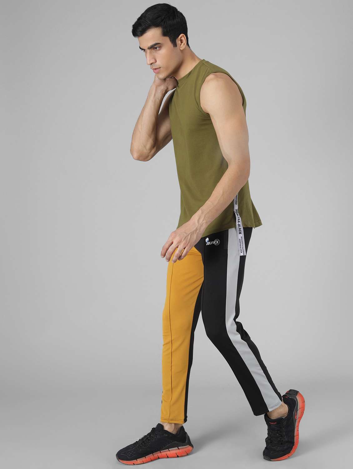 men's color block track pant - 20409316 -  Standard Image - 4