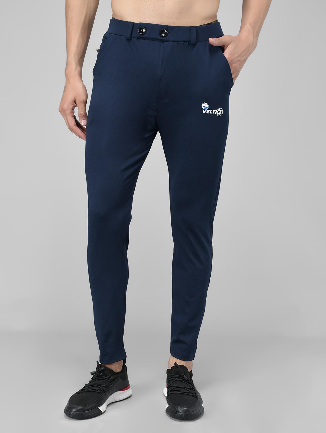men's solid ankle length track pant - 20409321 -  Zoom Image - 0