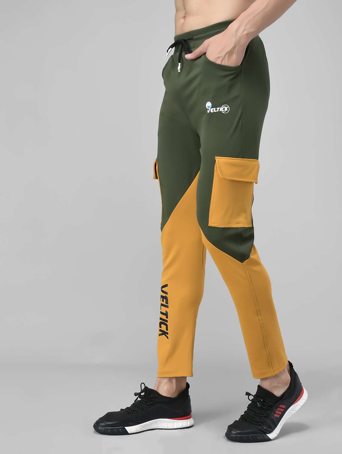 men's color block track pant - 20409325 -  Standard Image - 1