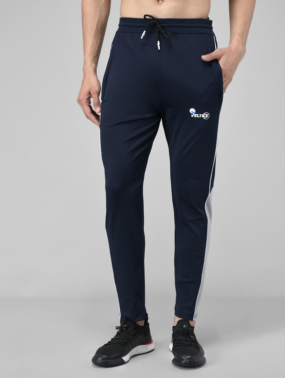 men's color block ankle length track pant - 20409327 -  Zoom Image - 0