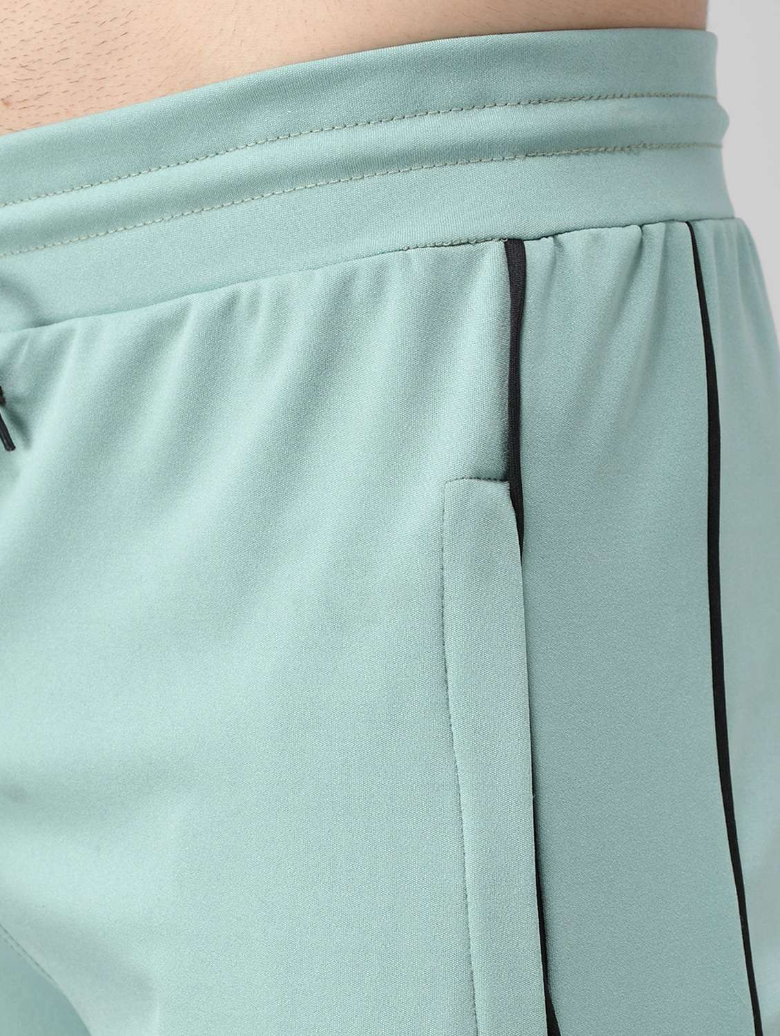 men's color block ankle length track pant - 20409328 -  Standard Image - 4