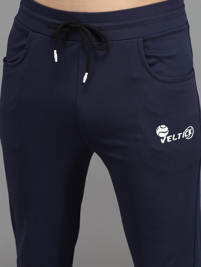 men's solid ankle length track pant - 20409350 - Standard Image - 4
