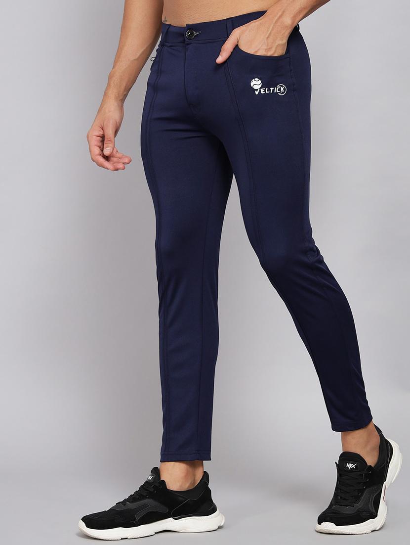 men's solid ankle length track pant - 20409353 -  Standard Image - 1