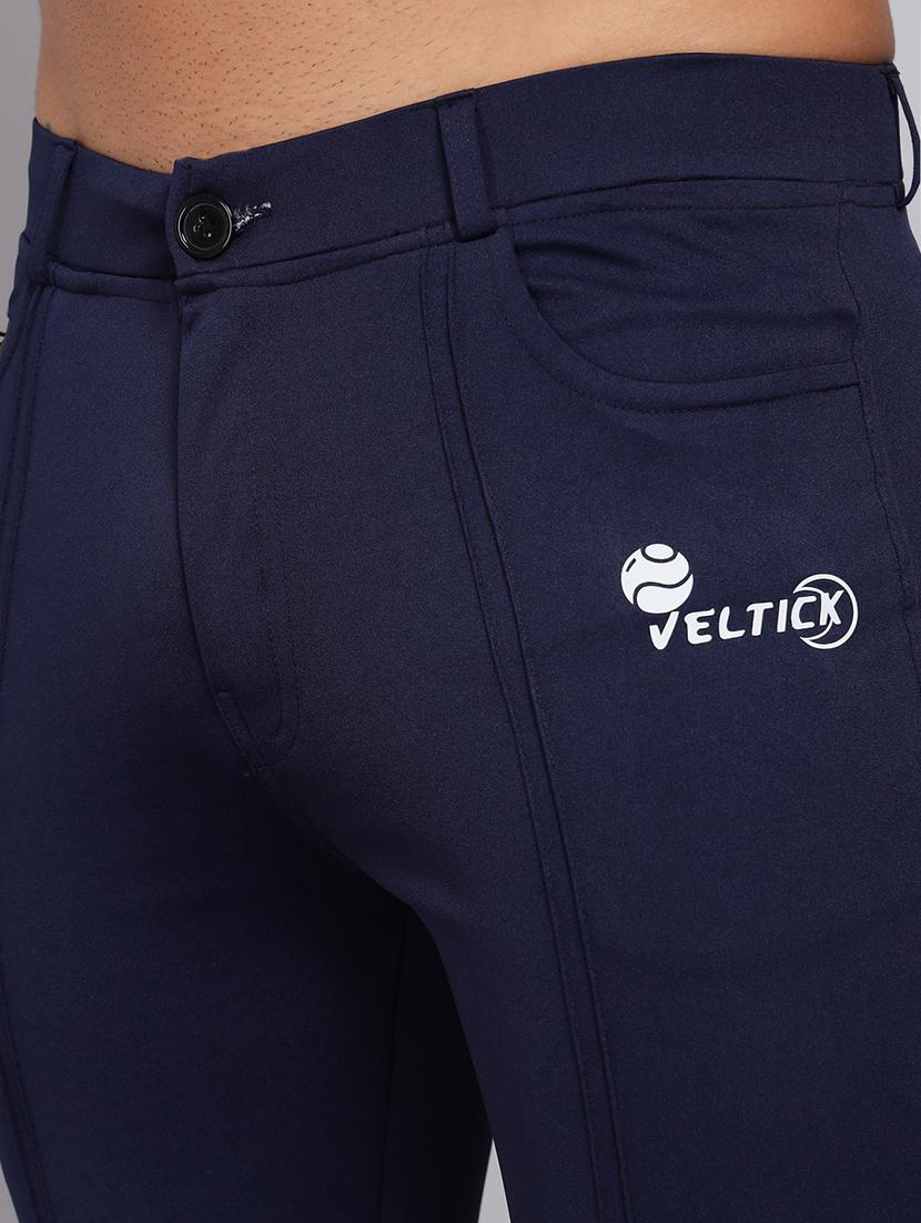 men's solid ankle length track pant - 20409353 - Standard Image - 4