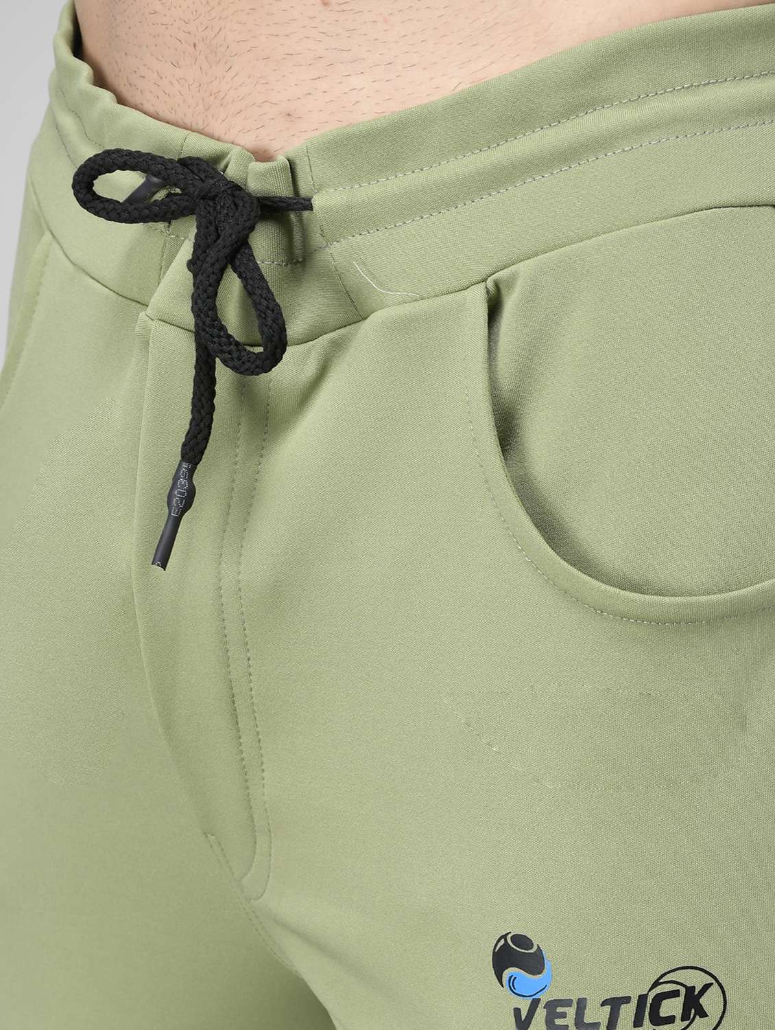 men olive placement printed ankle length track pant - 20409358 -  Standard Image - 4