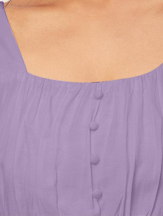women purple viscose regular top - 20409587 - Standard Image - 4