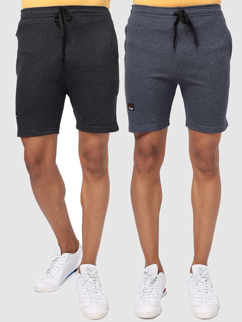 men pack of 2 solid shorts