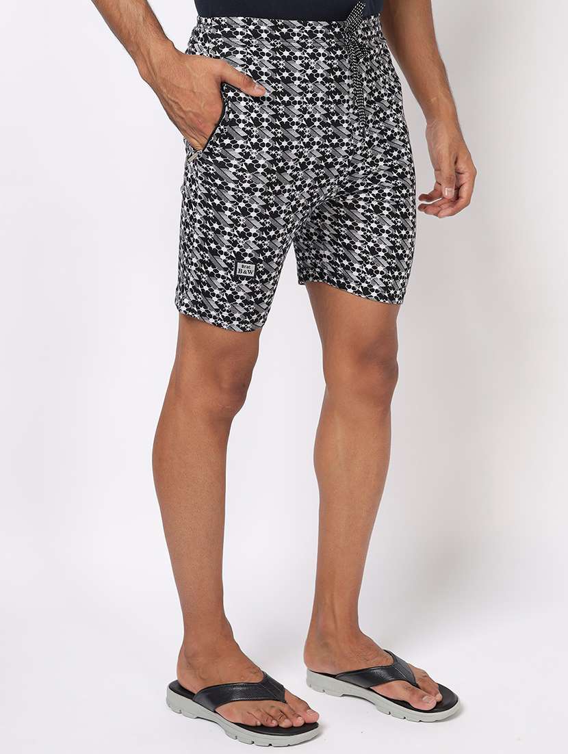 mid rise printed shorts - 20410144 -  Standard Image - 1