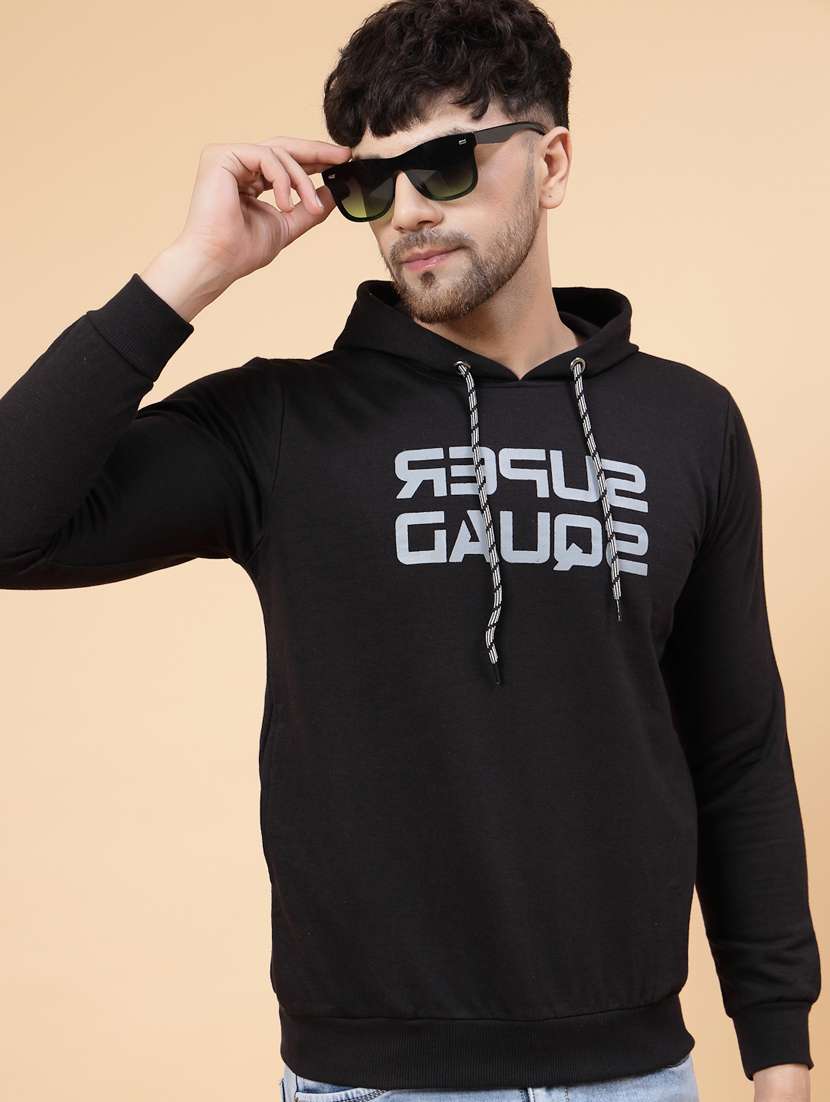 men long sleeved chest print sweatshirt - 20410858 -  Standard Image - 1
