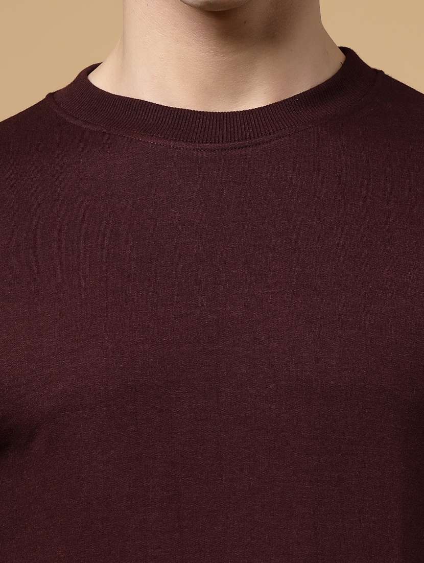 men round neck solid sweatshirt - 20410884 -  Standard Image - 6