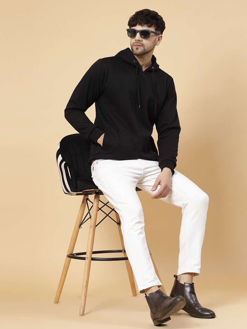 men long sleeved solid sweatshirt - 20410886 -  Standard Image - 6