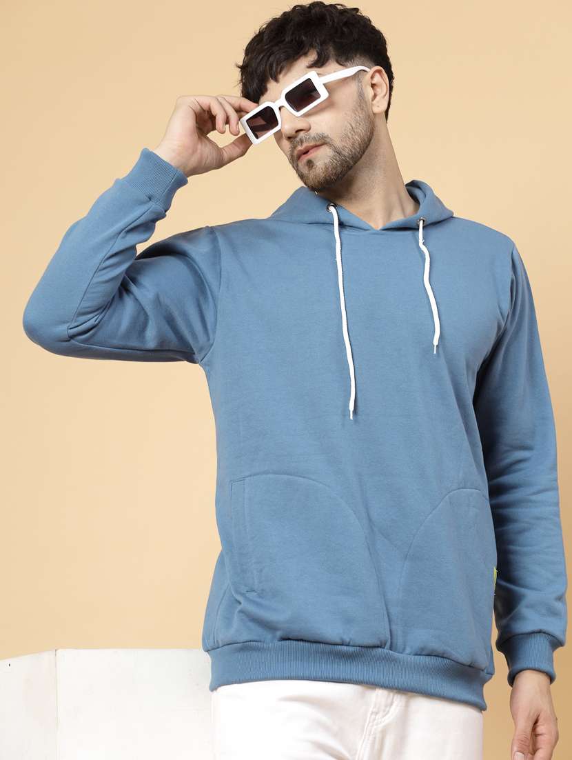 men long sleeved solid sweatshirt - 20410887 - Standard Image - 1
