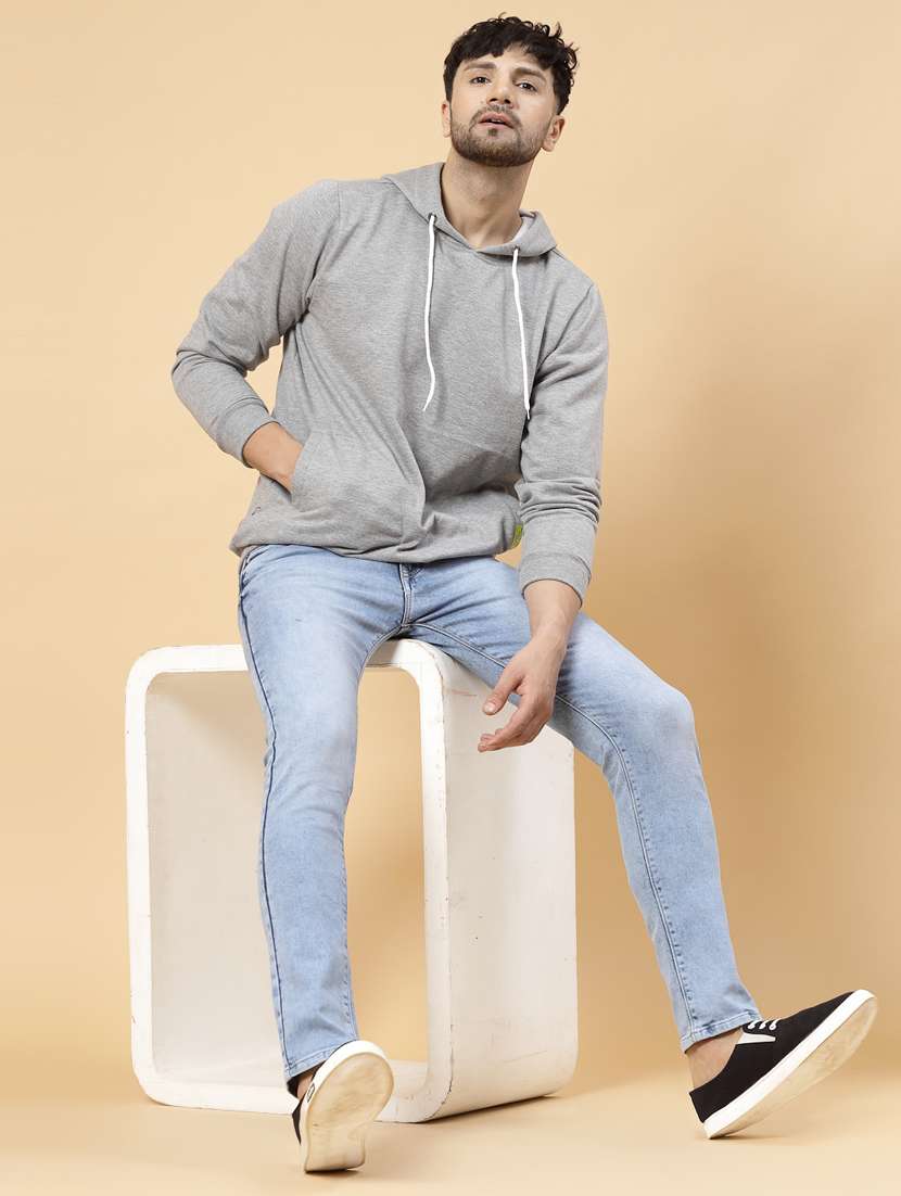 men long sleeved solid sweatshirt - 20410888 -  Standard Image - 6
