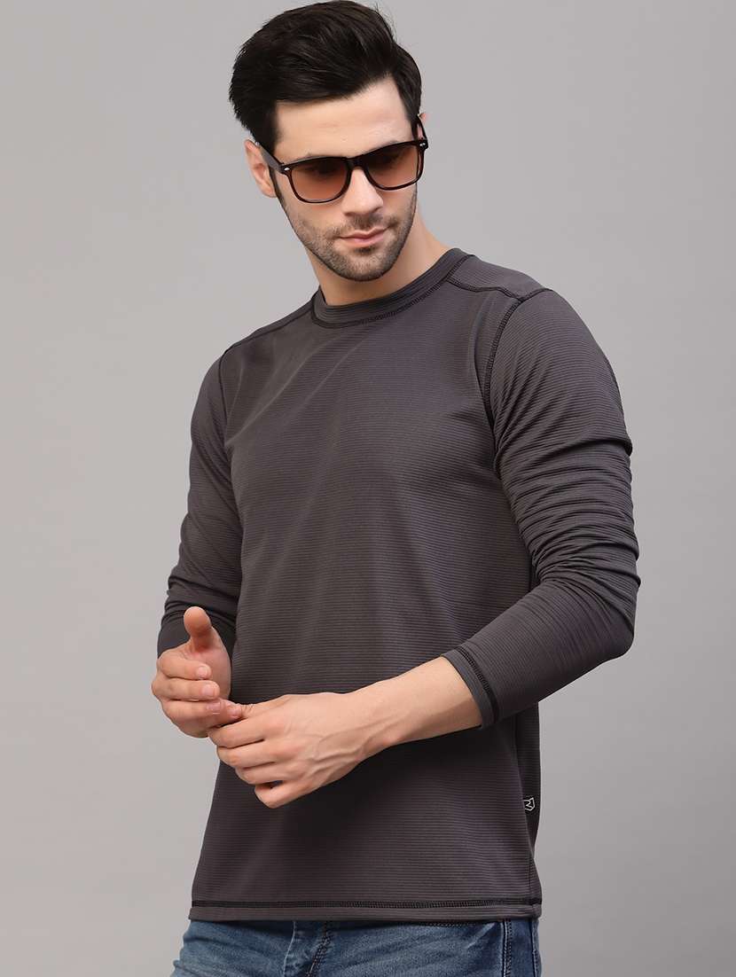 men long sleeved solid sweatshirt - 20410928 - Standard Image - 4