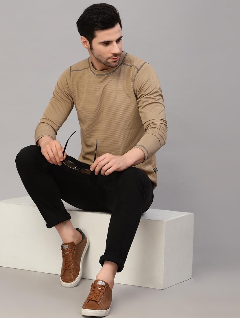 men long sleeved solid sweatshirt - 20410930 - Standard Image - 6