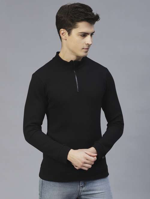 men long sleeved solid sweatshirt - 20410932 - Standard Image - 0