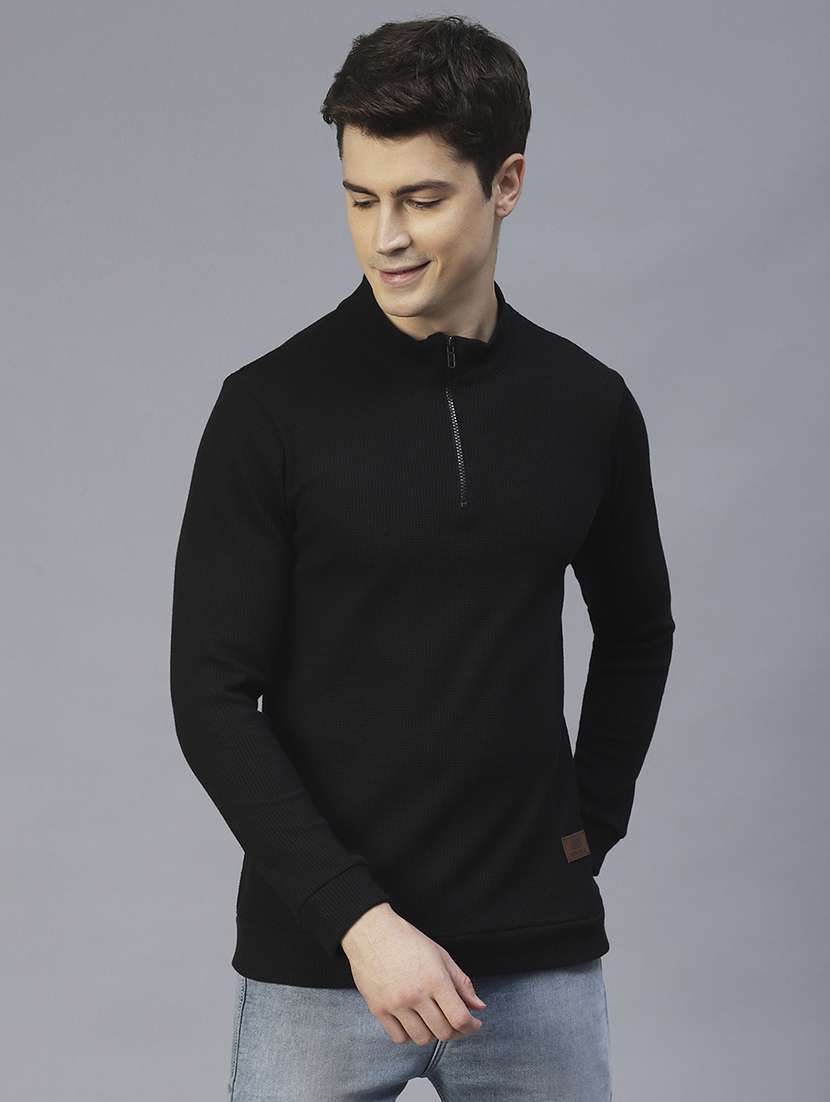 men long sleeved solid sweatshirt - 20410932 - Standard Image - 1