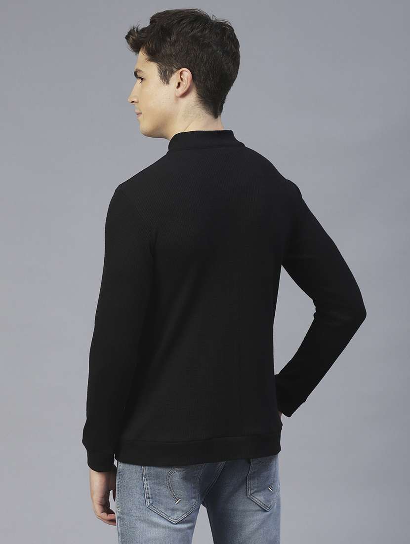 men long sleeved solid sweatshirt - 20410932 - Standard Image - 4