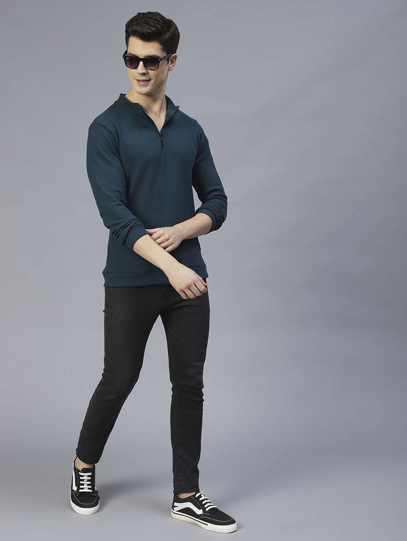 men long sleeved solid sweatshirt - 20410934 - Standard Image - 6