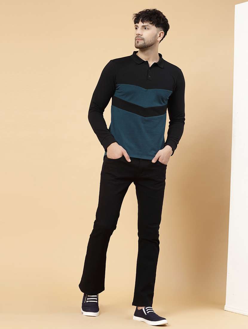 men color block polo t-shirt - 20410936 - Standard Image - 6
