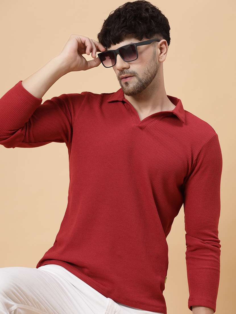 men solid polo t-shirt - 20410945 -  Standard Image - 4