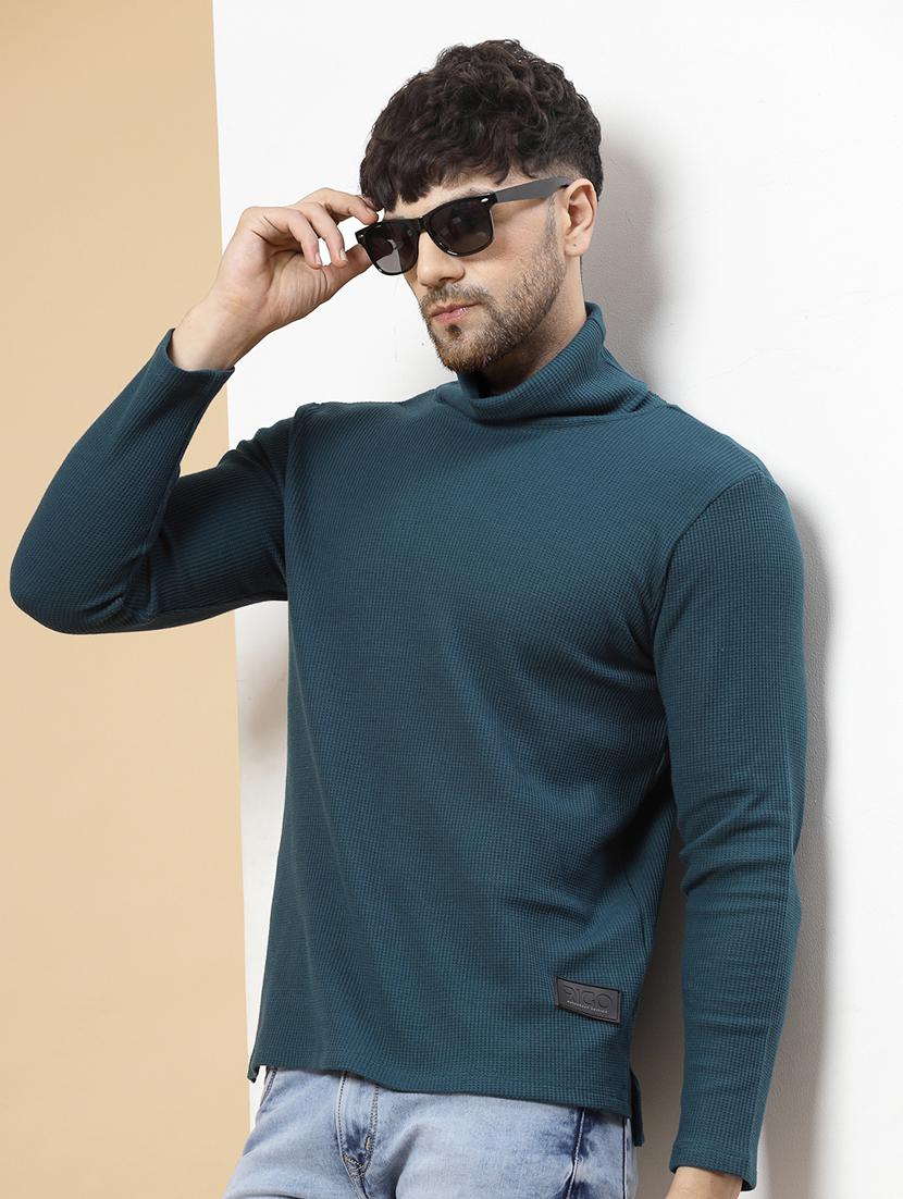 men long sleeved solid sweatshirt - 20410948 - Standard Image - 4