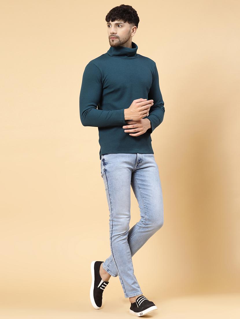 men long sleeved solid sweatshirt - 20410948 - Standard Image - 6