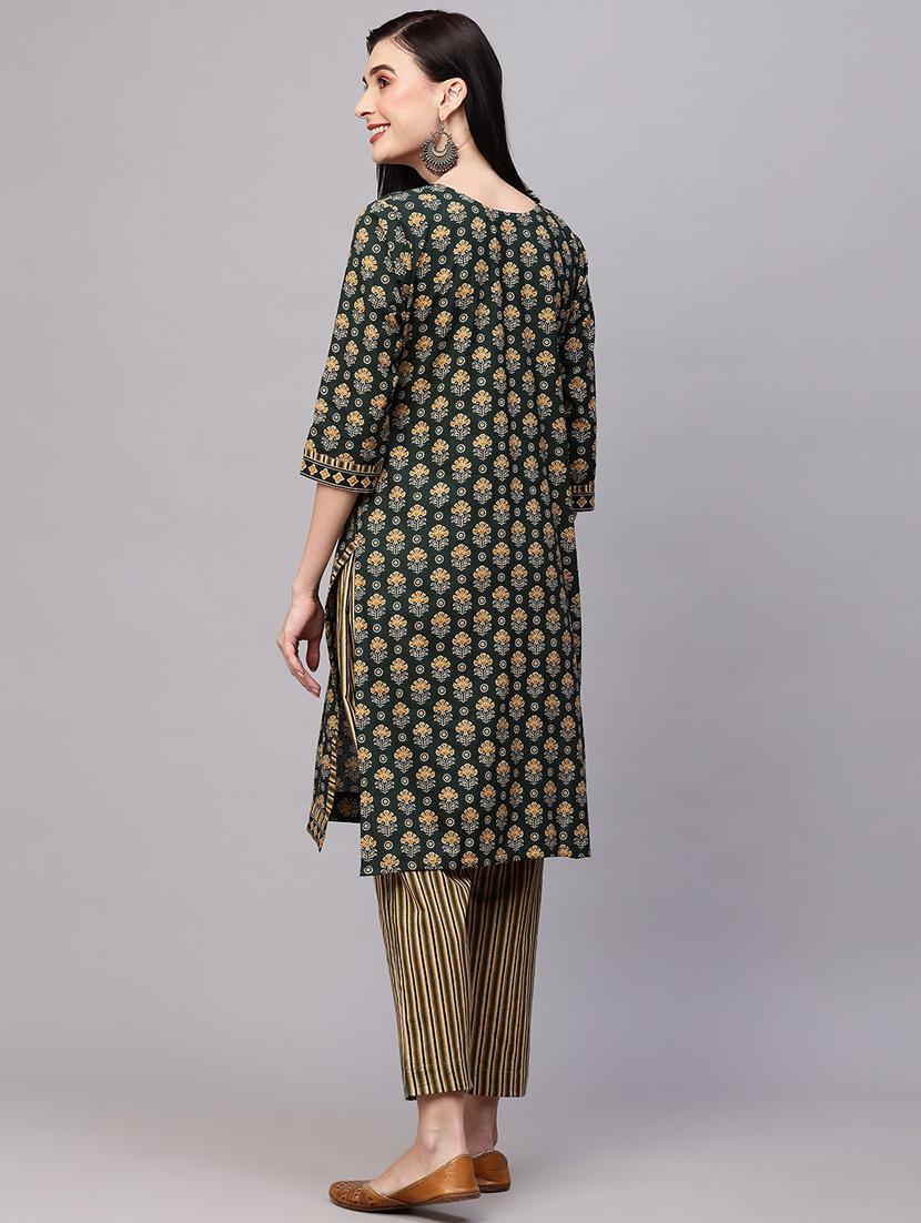 floral kurta pant set - 20410971 - Standard Image - 4