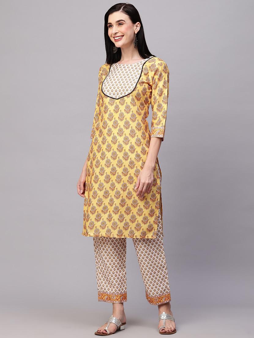 floral kurta pant set - 20410973 - Standard Image - 1