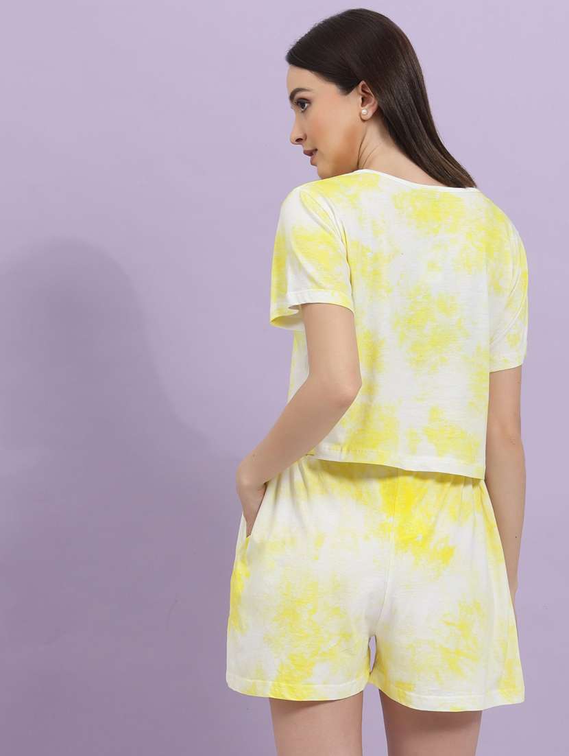 women tie & dye co-ords set - 20411044 -  Standard Image - 4
