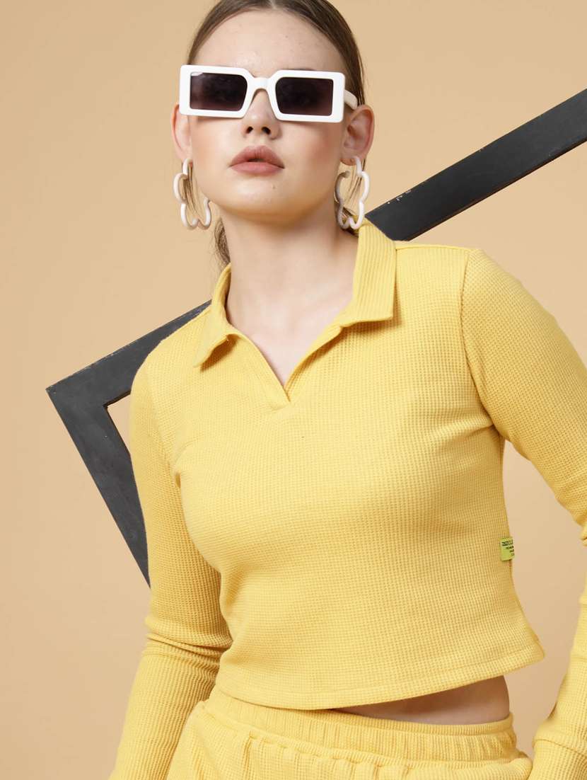 women solid co-ords set - 20411049 -  Standard Image - 6