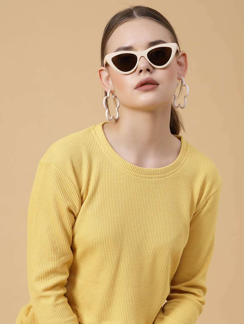 women solid co-ords set - 20411054 -  Standard Image - 6