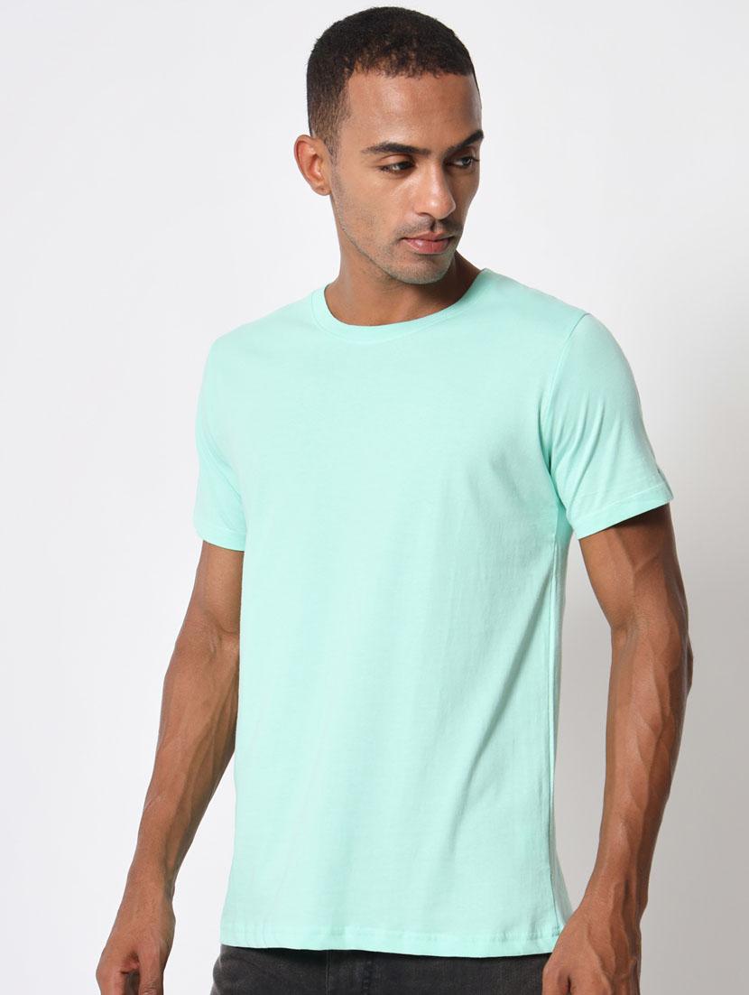 green cotton blend regular tshirt - 20411463 -  Standard Image - 1