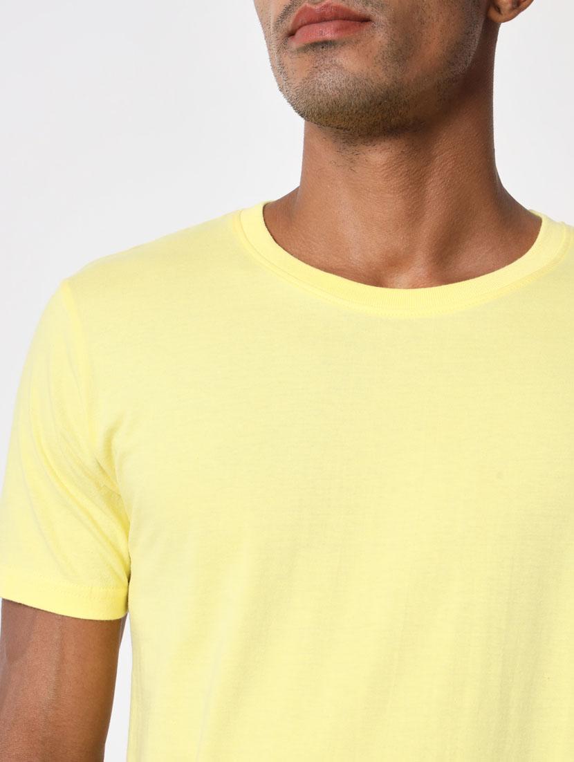yellow cotton blend regular tshirt - 20411479 - Standard Image - 4