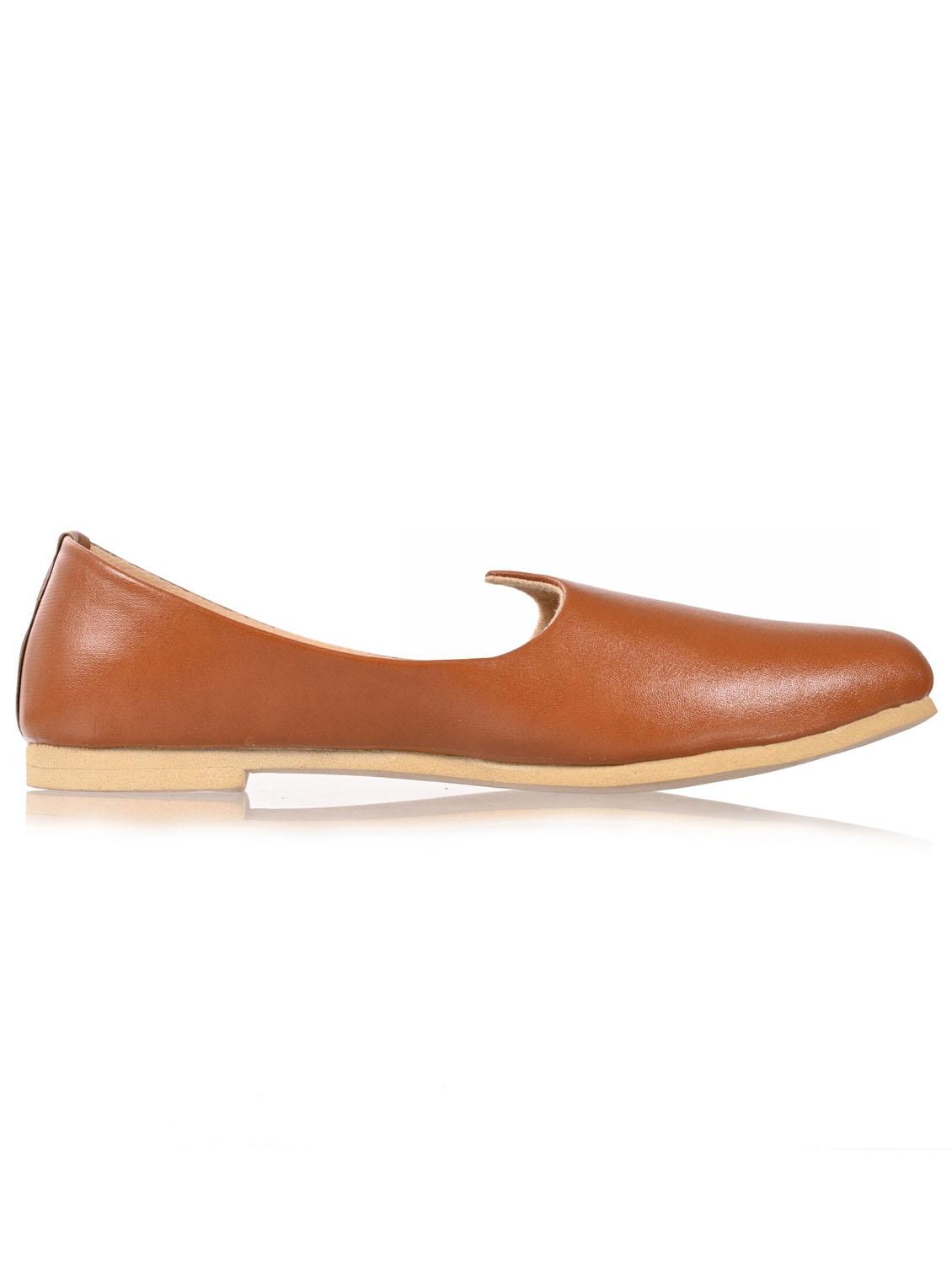 tan slip on jutis - 20411616 -  Standard Image - 1