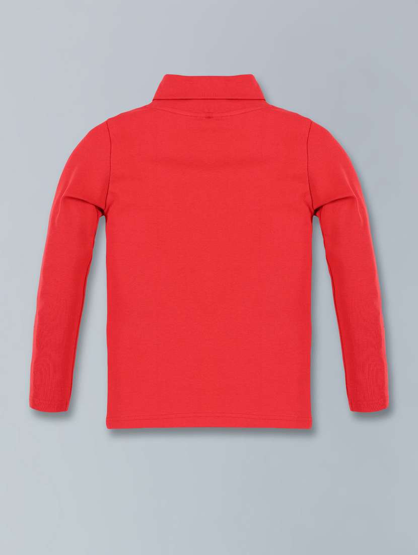 boys turtle neck solid t-shirt - 20412570 -  Standard Image - 1